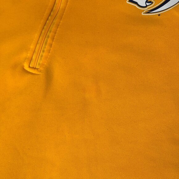 Nashville Predators 2th Year 1/4 Zip Yellow Logo Pullover ... - Picture 4 of 11
